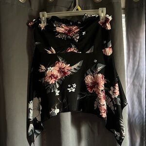 SHEIN Black Floral Blouse